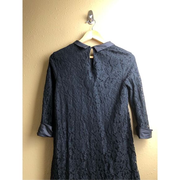 FOREVER 21 Black 3/4 Sleeve Lined Lace Dress Size S - Picture 5 of 12